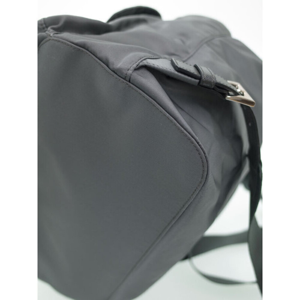 Prada Re Nylon Saffiano Leather Backpack Black - Picture 5 of 9